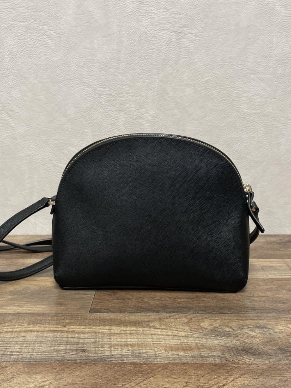 Kate Spade Black Cream Leather Owl Crossbody Bag Gold Hardware - Picture 4 of 8